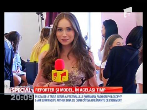 Special! Reporter și model, în același timp