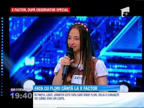 Fata cu flori cântă la X Factor