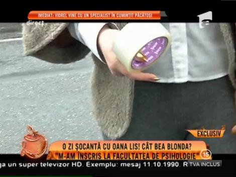 O zi şocantă cu Oana Lis! "M-am înscris la facultatea de psihologie"