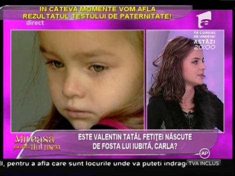 Rezultatele testului de paternitate. Valentin este vizibil emoționat!