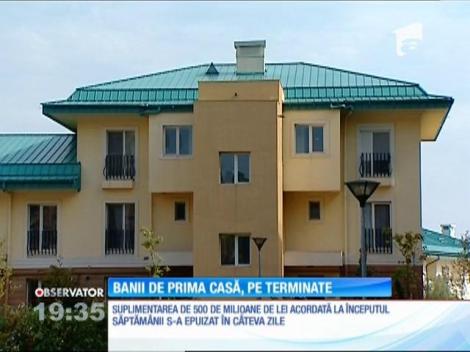 Banii pentru programul Prima Casă, pe terminate