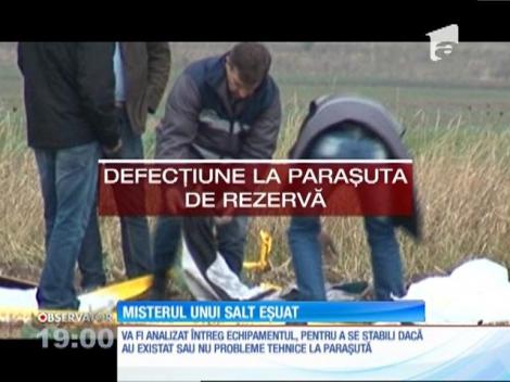 Ipotezele unui salt mortal. După ce a fost smuls din aeronavă, Vlad Lupaş nu a acţionat nicio clipă paraşuta principală