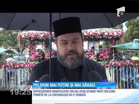 Pelerinii prezenți la Hramul Sfintei Parascheva, mai puțini și mai săraci