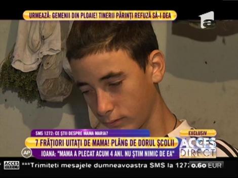 Şapte frăţiori uitaţi de mamă plâng de dorul şcolii: "Nu avem cu ce să ne cumpărăm rechizite"