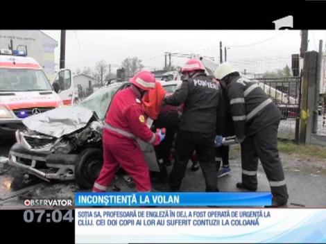 O întreagă familie a fost rănită de un şofer, care s-a urcat la volan deşi avea permisul suspendat