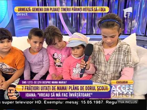 Ioana, copilă de 12 ani devenită mamă pentru frățiorii ei: "Vreau să mă fac învăţătoare"