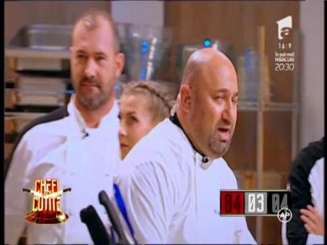 Chef Dumitrescu și chef Bontea sunt împotriva preparatului lui chef Scărlătescu