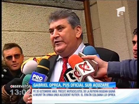Gabriel Oprea a fost pus oficial sub urmărire penală pentru ucidere din culpă, la un an de la moartea poliţistului Bogdan Gigină