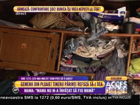 Nicoleta, mama gemenilor: "Am adunat bălegar din sat să repar casa"