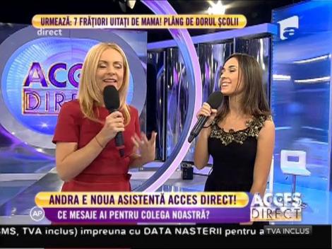 Avem o nouă asistentă la Acces Direct! Ea este Andra!