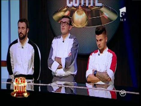 Una caldă, alta rece pentru chef Scărlătescu! Primul concurent care părăsește concursul este din echipa neagră