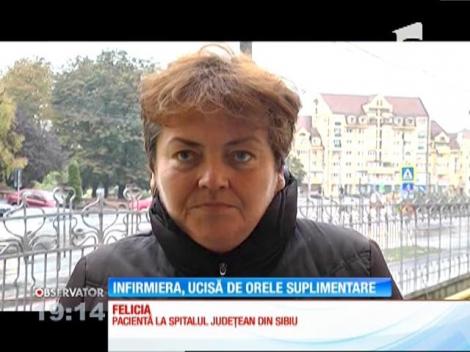 Infirmiera din Sibiu, ucisă de orele suplimentare