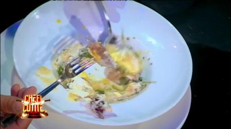 Pariu între cei trei chefi! Jurații încearcă să-și dea seama cine sunt posesorii farfuriilor din care mănâncă