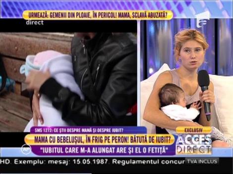 Ana Ghervașă, mama bebelușului din gară: "Iubitul care m-a alungat are şi el o fetiţă!"