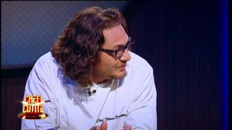 ”- Zerooo!” ”- Băi, ești o hahaleră!” Schimb de replici răutăcioase între Chef Florin Dumitrescu și Chef Cătălin Scărlătescu