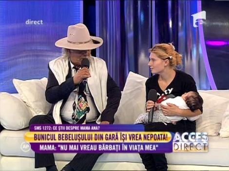 Bunicul bebeluşului din gară îşi vrea nepoata!