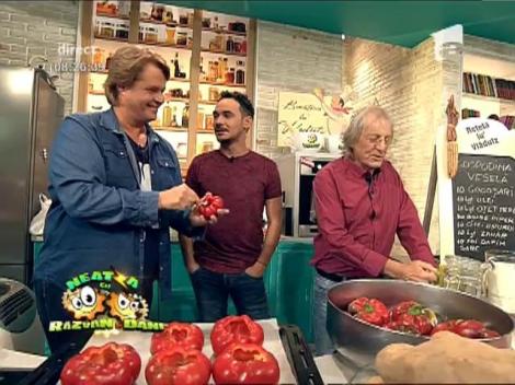 Mihai Constantinescu, bucătar pentru câteva ore! A gătit fasole cu ciolan