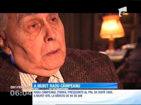A murit Radu Câmpeanu, preşedintele fondator al Partidului Naţional Liberal