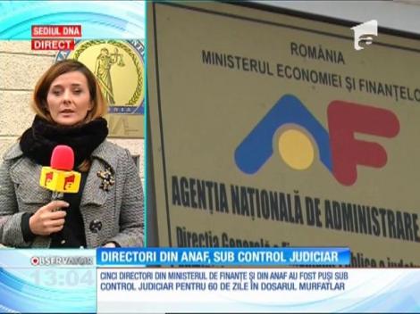 Cinci directori din Ministerul de Finanţe şi din ANAF, sub control judiciar