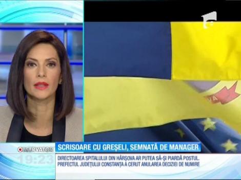 Coafeza numită în funcţia de director al spitalului din Hârşova ar putea să-şi piardă postul