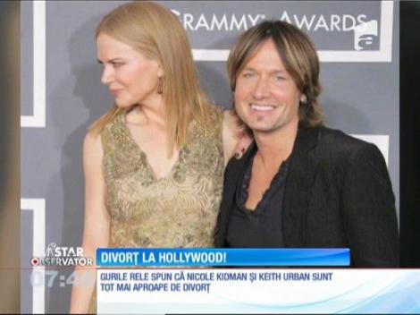 Nicole Kidman şi Keith Urban, tot mai aproape de divorţ