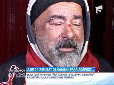 Temperaturile în scădere au declanşat acţiuni ale autorităţilor pentru protejarea oamenilor fără adăpost