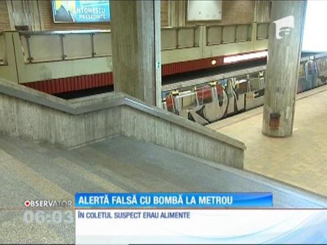 Alertă cu bombă falsă la metroul din Capitală