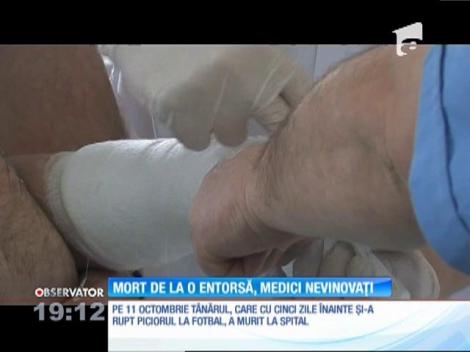 Medicii care s-au ocupat de tratarea tânărului Ionuț Vișean, de 23 de ani, care a murit după o banală entorsă, nu au greșit cu absolut nimic