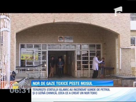 Nor de gaze toxice peste Mosul, în Irak