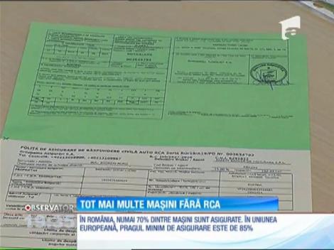 Tot mai multe maşini fără RCA