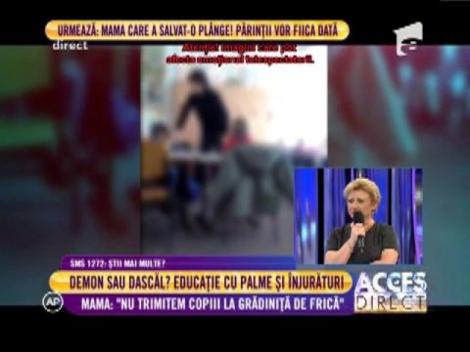 Educatoarea din Vrancea, care şi-a lovit copiii, se crede nevinovată