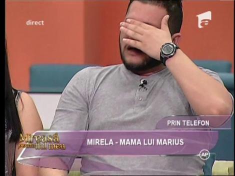 Marius a plâns în hohote atunci când şi-a auzit mama la telefon!