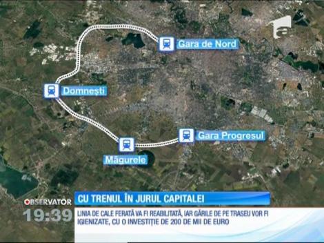 Bucureştenii vor putea traversa Capitala de la nord la sud, cu trenul