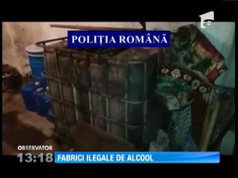 Fabrici ilegale de alcool, descoperite în mai multe gospodării din Dâmboviţa