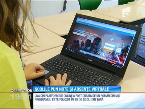 Şcolile pun note şi absenţe virtuale