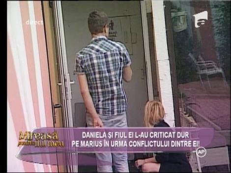 Marius, criticat dur de Daniela şi fiul ei!