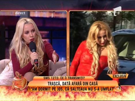 Simona Trașcă, dată afară din casă: ”De trei zile dorm pe jos!”