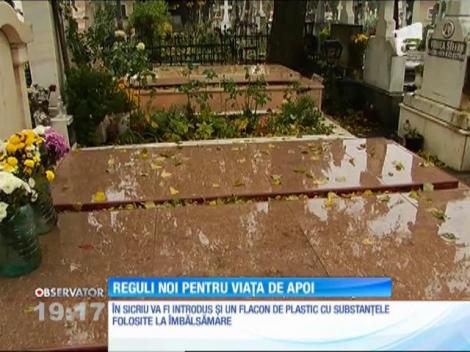 Reguli noi pentru decedați. Vor purta brăţări de identificare fabricate din materiale care nu se descompun