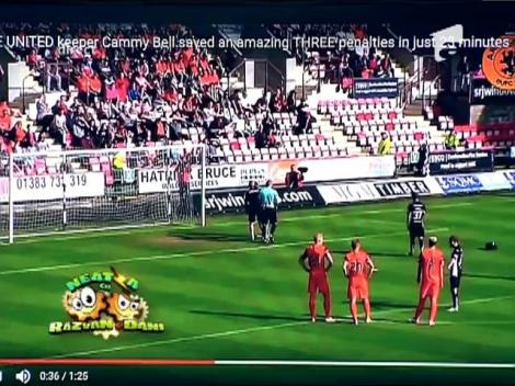 Smiley News: Un portar scoţian a apărat 3 penalty-uri într-un meci