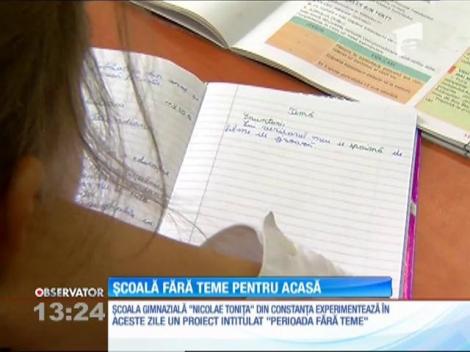 Fericire mare! Proiect inedit pentru elevi. Aceştia nu vor mai avea teme pentru acasă