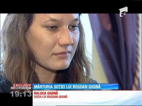 Soția lui Bogdan Gigină, declarații sfâșietoare: "În momentul în care a murit, la ora 19:00, m-am uitat la ceas și m-am gândit la el, că trebuie să-l sun"