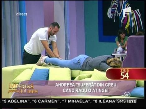 Scene fierbinți! Andreea de la "Mireasă pentru fiul meu" și Radu, atingeri "interzise" pe canapea: "Aoleu, m-a luat cu călduri! Ușor că mă nenorocești"