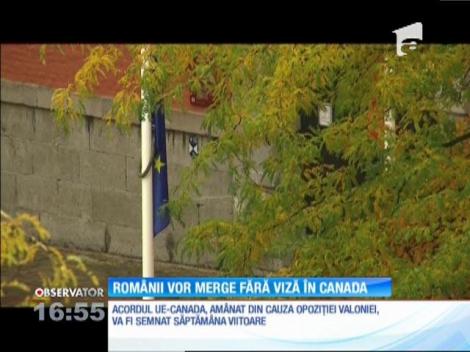 Românii vor merge fără viză în Canada