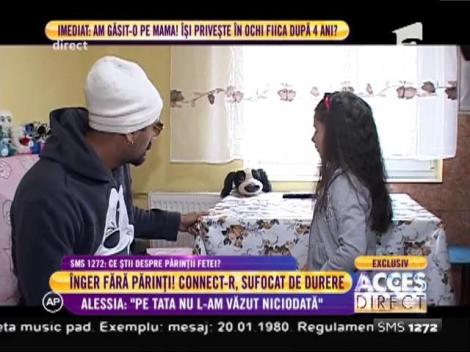 Connect-R, impresionat până la lacrimi. Povestea tristă a unei fetițe de doar 7 ani părăsită de ambii părinţi i-a rupt inima