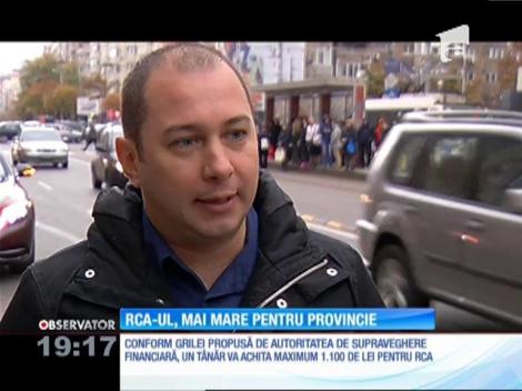 RCA-ul, mai mare pentru șoferii din provincie