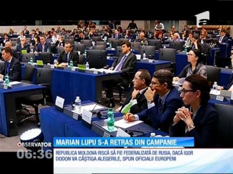 Liderul democraţilor din Republica Moldova, Marian Lupu, s-a retras din cursa pentru prezidenţiale