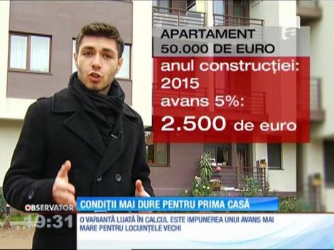 Condiții mai dure pentru programul ”Prima Casă”
