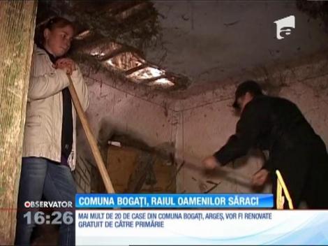 Mai mult de 20 de case din comuna Bogați, Argeș, vor fi renovate gratuit de către primărie