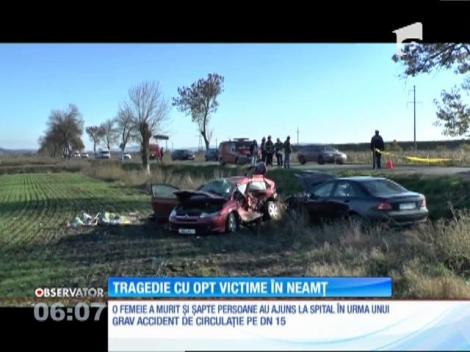 Accident cumplit în Neamţ, cu 8 victime!