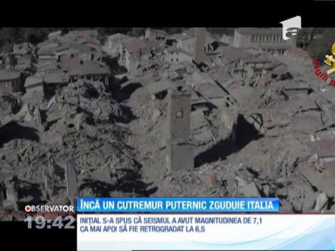 Un cutremur de 6,5 magnitudine a zguduit Italia. În urma seismului o crăpătură uriaşă a apărut pe un munte